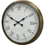 60 cm Eskitme Metal Retro Duvar Saati