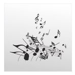 60 cm Müzik Notaları Folyo Sticker