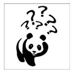 60 cm Panda Folyo Sticker