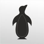 60 cm Penguen Folyo Sticker
