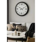 60 cm Siyah Metal Dizayn Duvar Saati