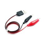 60 cm. USB A 5V Erkek To Krokodil Timsah Ağız Test & Ölçüm Kablo