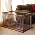 60 cm x 1 metre ahşap köpek çiti sık aralık
