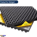 60 Dns Yanmaz Yapışkanlı Yumurta Akustik Sünger 50 x 50 cm 20'li