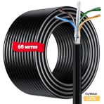60 Metre / Dış Ortam Dış Mekan / Cat6 İnternet Kablosu / Outdoor / High Speed / 2 Katlı - Çift Katlı