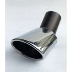 60 Mm. Dirsek Yassı Kesik Tekli Krom Egzoz Ucu Eksoz