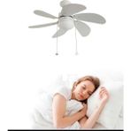 60 Watt, 6 Kanatlı, 30 Inç, Kumandasız Tavan Vantilatörü, E27 Duylu Avize Tipi Tavan Vantilatörü - Beyaz
