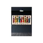 60 x 120 Totemler Duvar Kanvas Tablo - 60 x 120 cm - Renkli