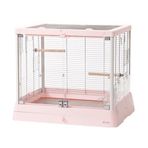 600-B6047PK Dayang Camlı Kuş Kafesi Pembe 65*48*55cm