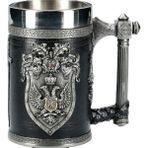 600 ml D Gösterisi Olarak Iskandinav Mitolojisinde Odin ve Thor Viking Bira Kupa Stein Tankard Paslanmaz Çelik Astar ile Iskandinav Geleneği Kahve Kupa Içecek Fincan 20O (Yurt Dışından) - 1 Adet - Renkli - 1 lt