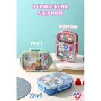 600 Ml Sızdırmaz İki Bölme Paslanmaz Çelik Lunch Box Yeni Nesil Sefer Tası Çatallı Kaşık Ff7163