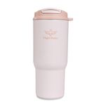 600 ml Triple Sip Pale Peach Çift Katmanlı Paslanmaz Çelik Termos Matara