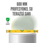600 mm Su Terazisi Sarı Dayanıklı Gövde Hassas Ölçüm