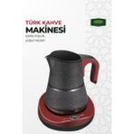 600W 0.5l Türk Kahve Makinesi, Şık Bordo Tasarım, Keyifli Kahve Deneyimi