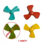 60mm 3 Kanat Oyuncak Pervane Rüzgar Gülü Su Botu Rc Dıy Motor Propeller