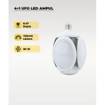 60W UFO 4+1 Kanatlı Ampul 6500K Beyaz Işık