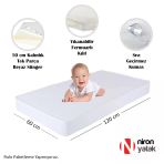 60X120 Bebek Yatağı - Yıkanabilir Sıvı Geçirmez Fermuarlı Yatak