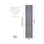 60x280 Duvar Paneli Lambiri Desen ,salon,duvar,tv Ünitesi-açık Gri,siyah Mt236