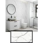 60X30cm Shiny Net Gri Mermer Desenli Yapiskanli Karavan Prefabrik Banyo Wc Duvar Kaplama Paneli