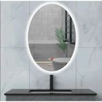 60x80(h) cm Buğu Çözücülü Dokunmatik Işıklı Ledli Elips Banyo Aynası