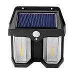 618-2 Rustik Ampul Ikili Solar Duvar Aplik Güneş Enerjili Hareket Sensörlü