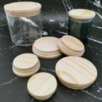 62 mm Bambu Sağlam Taşınabilir Toz Geçirmez Yaratıcı Içecek Bardak Kapağı Yeniden Kullanılabilir Bardak Kapağı Kupalar Için Doğal Kavanoz Cam Seramik Kupalar Saklama Kapağı (Yurt Dışından) - Renkli - Water Bottle