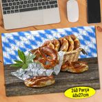 629 Hasır Piknik Sepetinde Simit Yiyecek 240 Parça Puzzle Yapboz