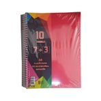 6+3 Ayracli Defter 9 Konulu 225 Yaprak 1 Adet 6 Kareli 3 Cizgili Spralli Plastik Kapak Seperatorlu