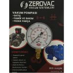 Ø63 mm Alttan Bağlantılı Kuru Tip Manometre, 0-60 Bar Ölçüm Aralığı - Seçenek 1