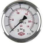 Ø63 Mm, Arkadan Bağlantılı, Kuru Tip, 0-16 Bar Ölçüm Manometresi - Seçenek 1