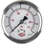 Ø63 mm Kuru Arka Tip Vakummetre ve Vakumölçer, Vakum Saati - Seçenek 1