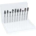 6318 Ahşap-Metal Karbür Kalıpçı Freze Ucu 10 Parça (3 mm Saplı)