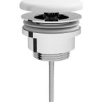 6392L403-0159 Vitra Equal Yuvarlak Seramik Lavabo Süzgeci (Universal-Sabit), Beyaz
