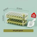 64 Izgara Yeşil 32/64 Izgara Presleme Tarzı Buz Kalıp Kutusu Plastik Buz Küpü Makinesi Kapaklı Buz Tepsisi Kalıp Saklama Kutusu ile Soğutma Çay Dropshipping (Yurt Dışından) - Ice Cream Tubs - Renkli