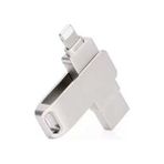 64GB iPhone Uyumlu USB Flash Bellek Otg Destekli Lightning ve USB Girişli Taşınabilir Hafıza - Beyaz