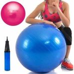 65 Cm Pilates Topu Pompa Ve 20 Cm Denge Top Mavi