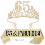 65. Doğum Günü Süslemeleri - Kuşak, Tiara & Muhteşem Kadınlar için Taç