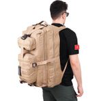 65 Lt Kamp Arazi Sırt Çantası - Aksesuar Fonksiyonlu Outdoor Çanta - Bej