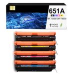651A Toner Kartuşu Uyumlu CE340A CE341A CE342A CE343A HP Laserjet Enterprise 700 Color M775dn/M775f/M775z/M775z+ (4PK-BK/C/M/Y) için Uyumlu