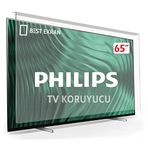 65OLED909 TV EKRAN KORUYUCU - 65 inç 164 cm 4K Ambilight Hoparlörlü ÖZEL Kırılmaz Koruyucu Şeffaf paneli