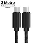 65w 2 Metre Type-c Uzun Hızlı şarj data kablosu Akım korumalı kablo İphone ipad macbook için