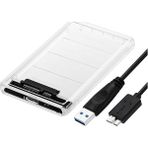 6642 2.5" USB 3.0 Harici SSD Harddisk Şeffaf Taşınabilir HDD Sata Kutusu USB 3.0 Ile 5 Gbps A Ka