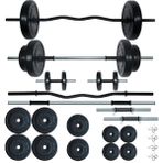 68 Kg Z Barlı Halter Seti Ve Dambıl Seti Ağırlık Fitness Seti