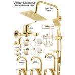 6901 Mutfak Lavabo Banyo Bataryaları Robot Duş Seti Aksesuarlar Siyah Beyaz Gold Krom Renkler Gold