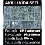 691 Parça Akıllı Vida Seti Pul Ph 2 Yıldız Uç