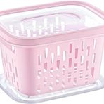 6'lı Süzgeçli Fresh Saklama Kabı Seti 1.6 Lt Plastik Saklama Set 6 Adet