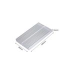 6cm X 10cm X 1cm Alüminyum Metal Soğutucu Blok Radyatör Amfi Led Entegre Transistor Vga Ram Memory DVM.101.229