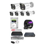 6'lı 5MP IP Kamera Seti | PoE | Hikvision NVR | İç/Dış Mekan | Gece Görüş | Ses Kayıt | Mobil İzleme 1TB HDD Full Set
