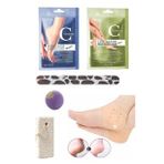 6lı Ayak Bacak Bakım Maske Töprü Peeling Nem Topu Silikon Çatlak Topuk Gömleği
