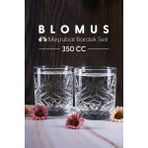6'lı Cam Meşrubat Bardak Seti, Kristal Vintage, 350 Cc, Turuncu - Seçenek 1